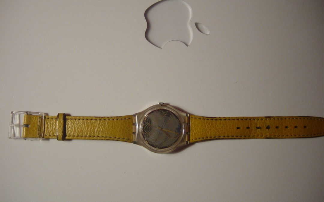 Yellow Sparkling Swatch Watch