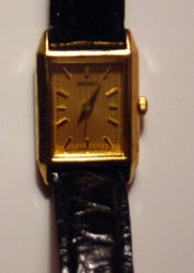 Seiko Women’s Black Snake Skin Watch